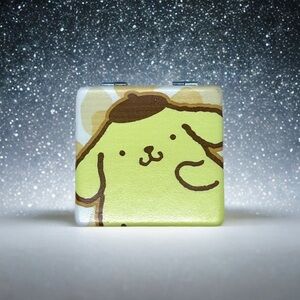 Sanrio Compact Mirror - Pompompurin Travel Mini Portable, Kawaii Gift